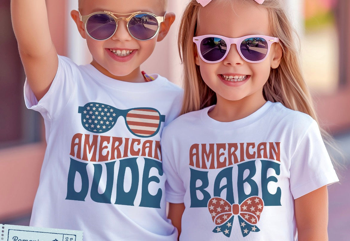 American Dude or Babe T-shirt