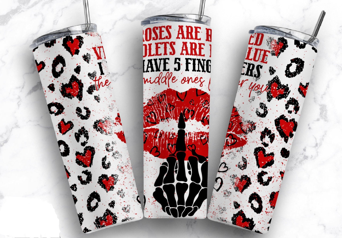 Middle Finger 20oz Sublimation Tumbler