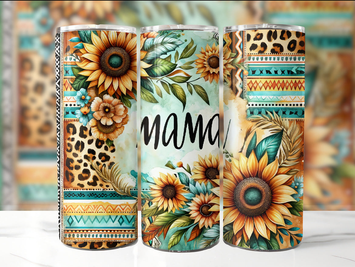 Mama Sunflower 20oz Tumbler