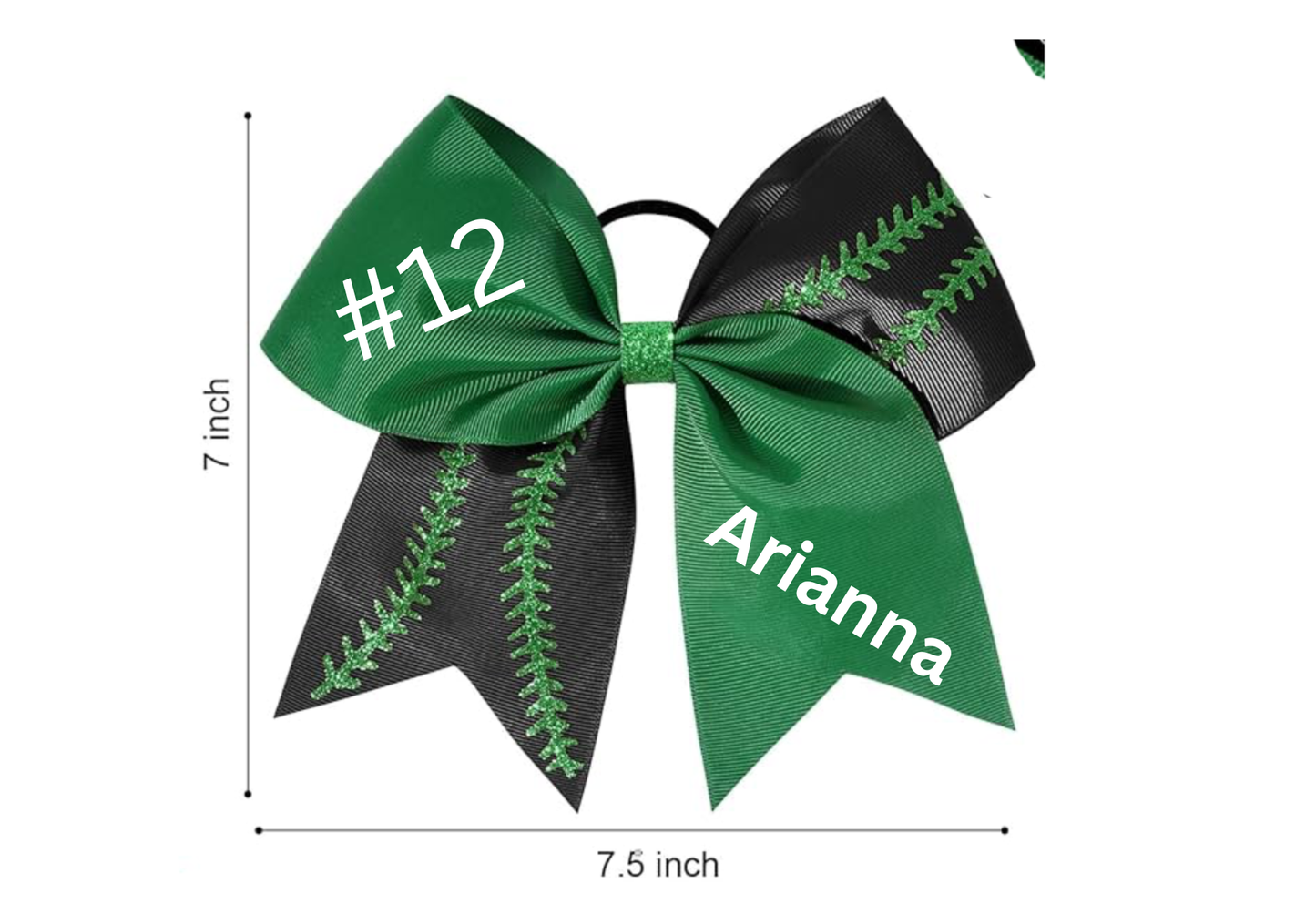Personalized Softball Bows