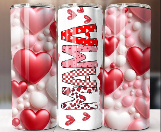 Mama Hearts 20oz Sublimation Tumbler