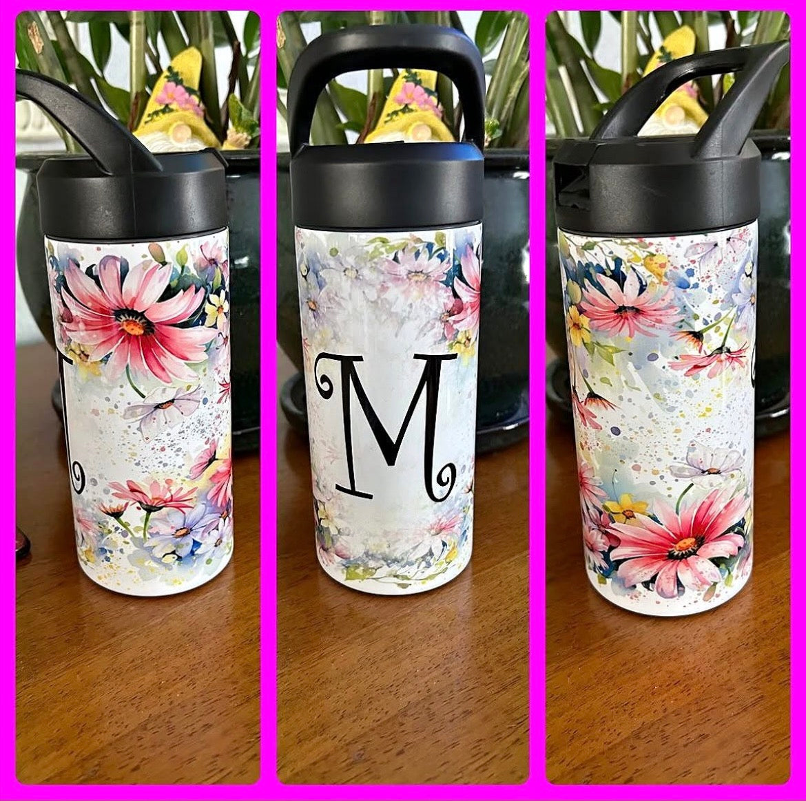 Personalize able Letter 15oz Straw Tumbler