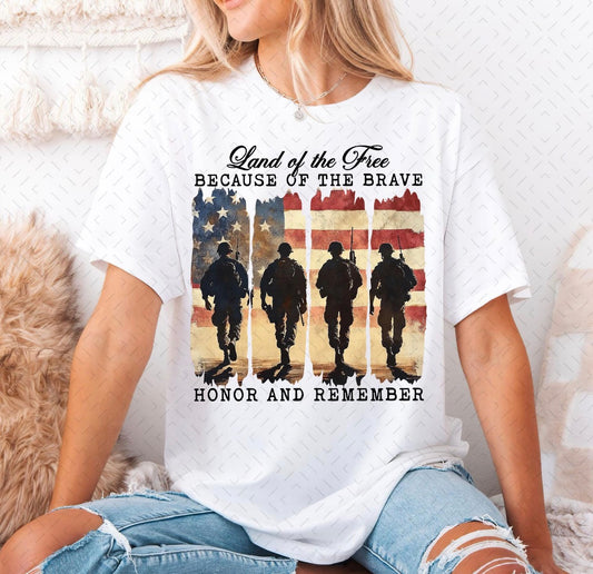Land Of The Free Because Of The Brave T-shirt