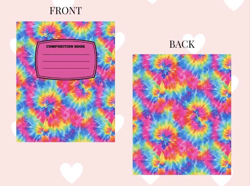 Tye Dye Notebook