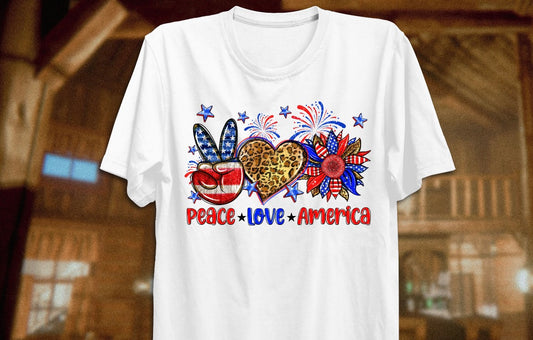Peace Love America T-shirt