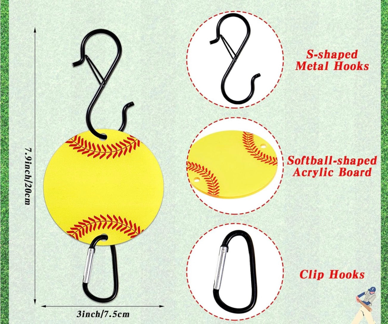 Personalize able Sport Bag Hangers