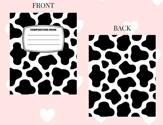 Cow Print Notebook