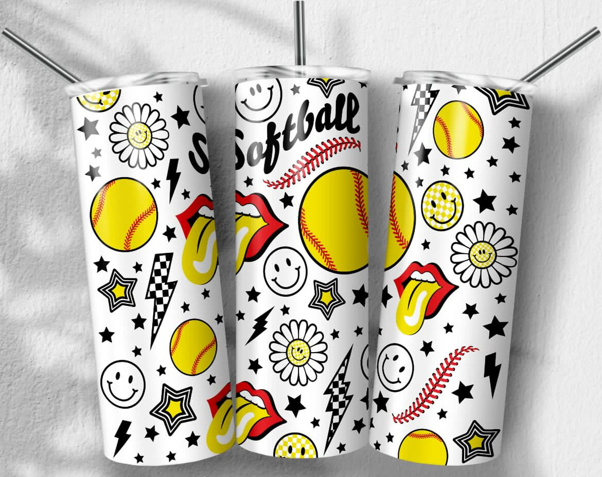 Softball Vibes 20oz Tumbler