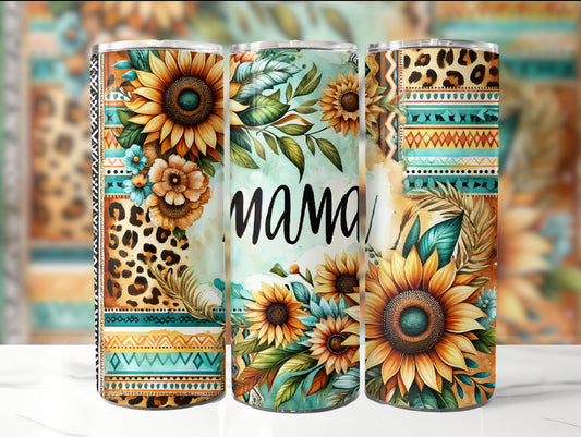 Mama Sunflower 20oz Tumbler