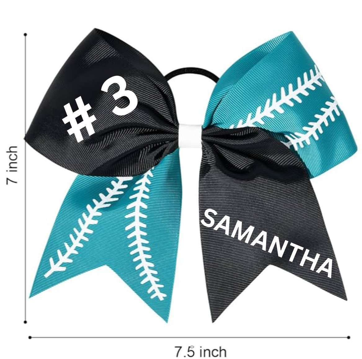 Personalized Softball Bows