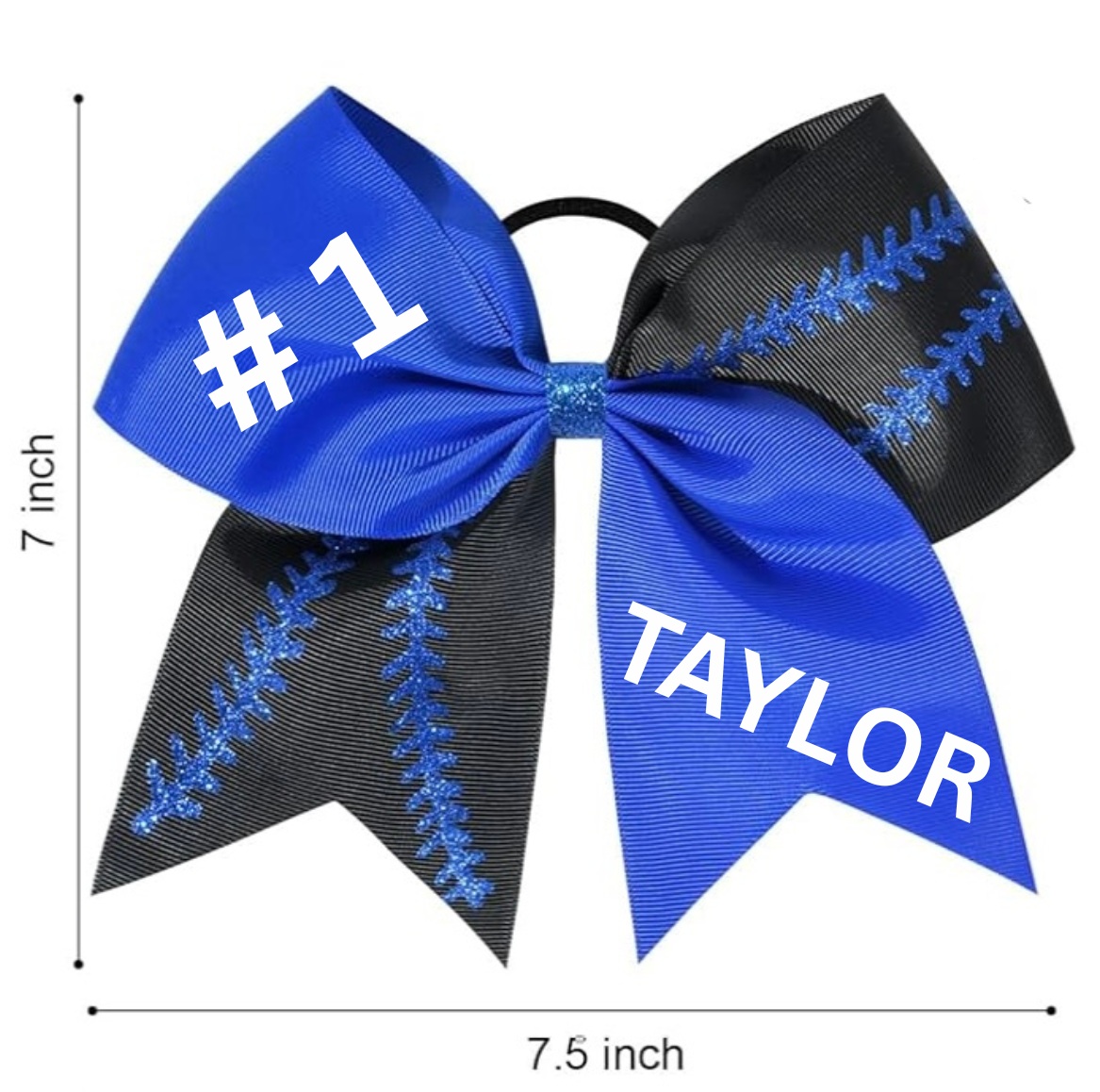 Personalized Softball Bows