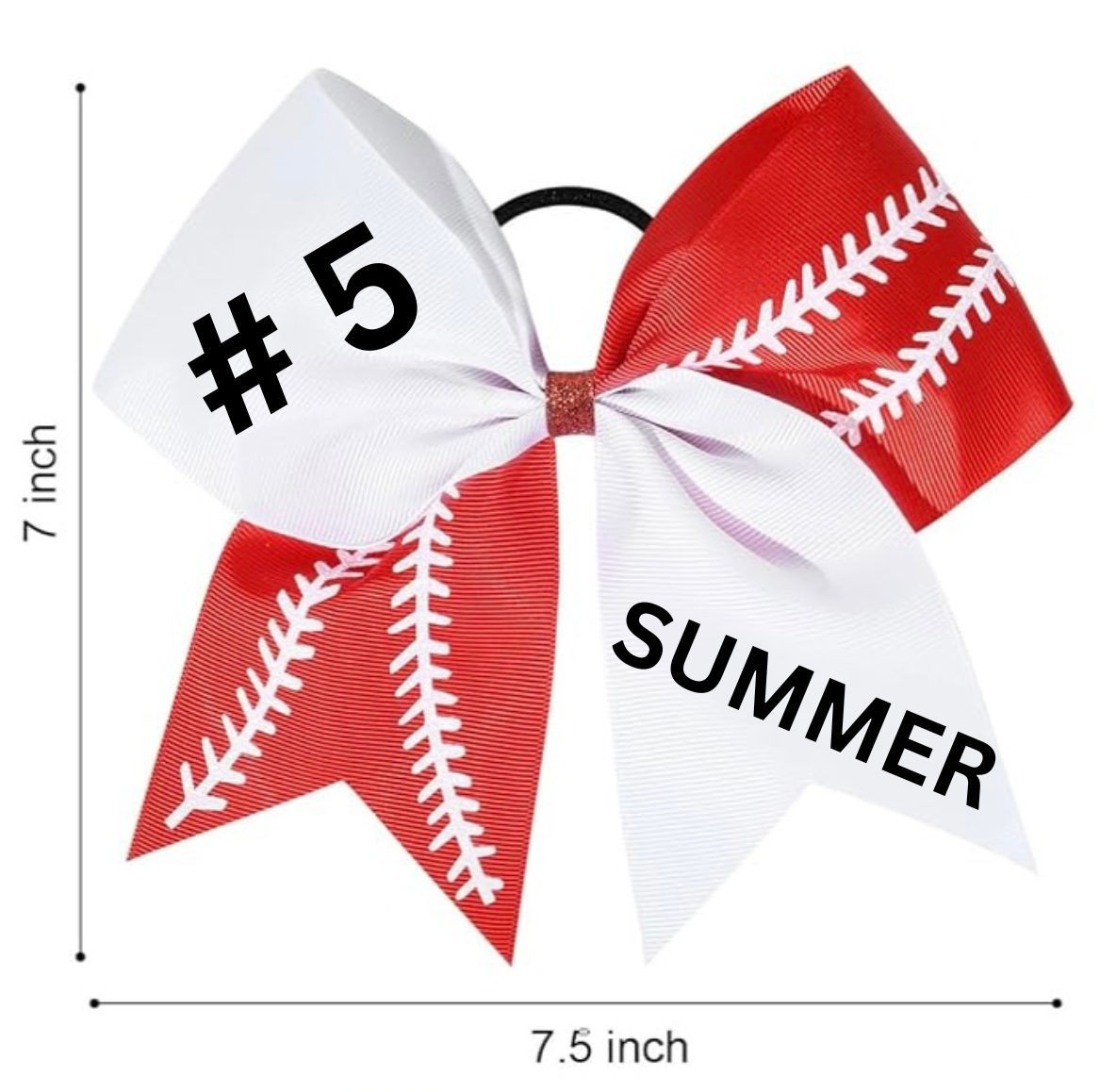 Personalized Softball Bows