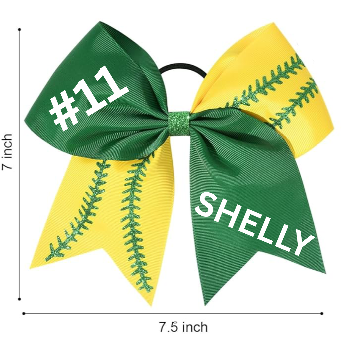 Personalized Softball Bows